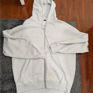 Brandy Melville Oversized Zip Up Sweatshirt